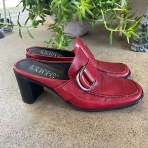 Franco Sarto Slip On Ballerina Flat Toe Heel Shoes